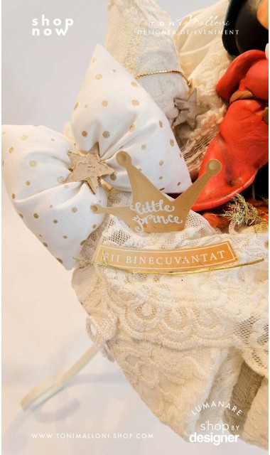 Lumanare botez Mickey Mouse Wizard creata cu o figurina special creata manual unicat 14